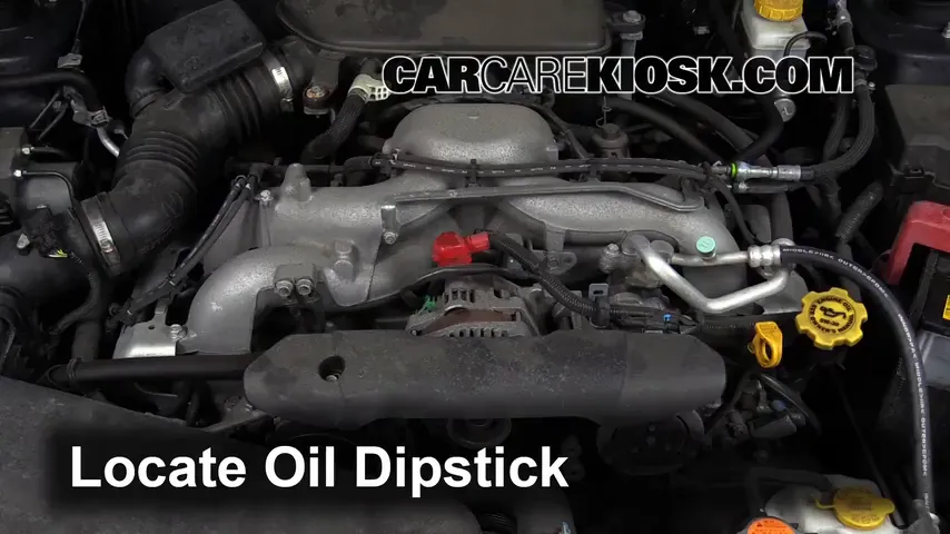 2011 Subaru Impreza 2.5i Premium 2.5L 4 Cyl. Wagon Oil Check Oil Level
